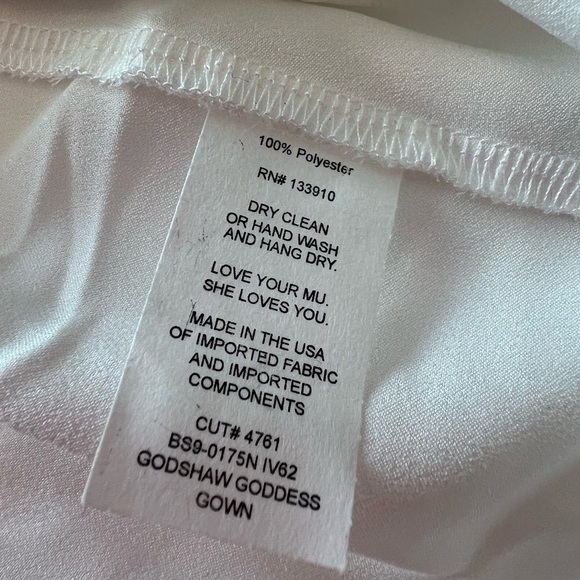 Show Me Your Mumu Godshaw Goddess maxi dress in ivory luxe satin - Picture 11 of 13